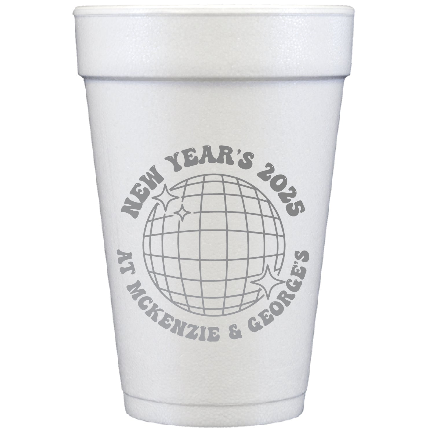 disco ball | styrofoam cups