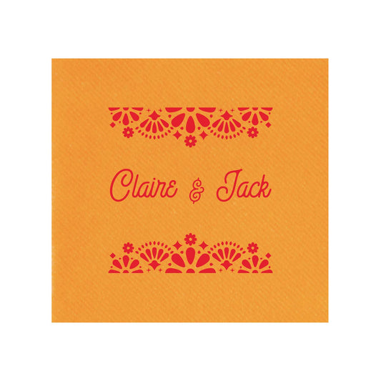 fiesta folk | beverage napkins | 3ply or linen