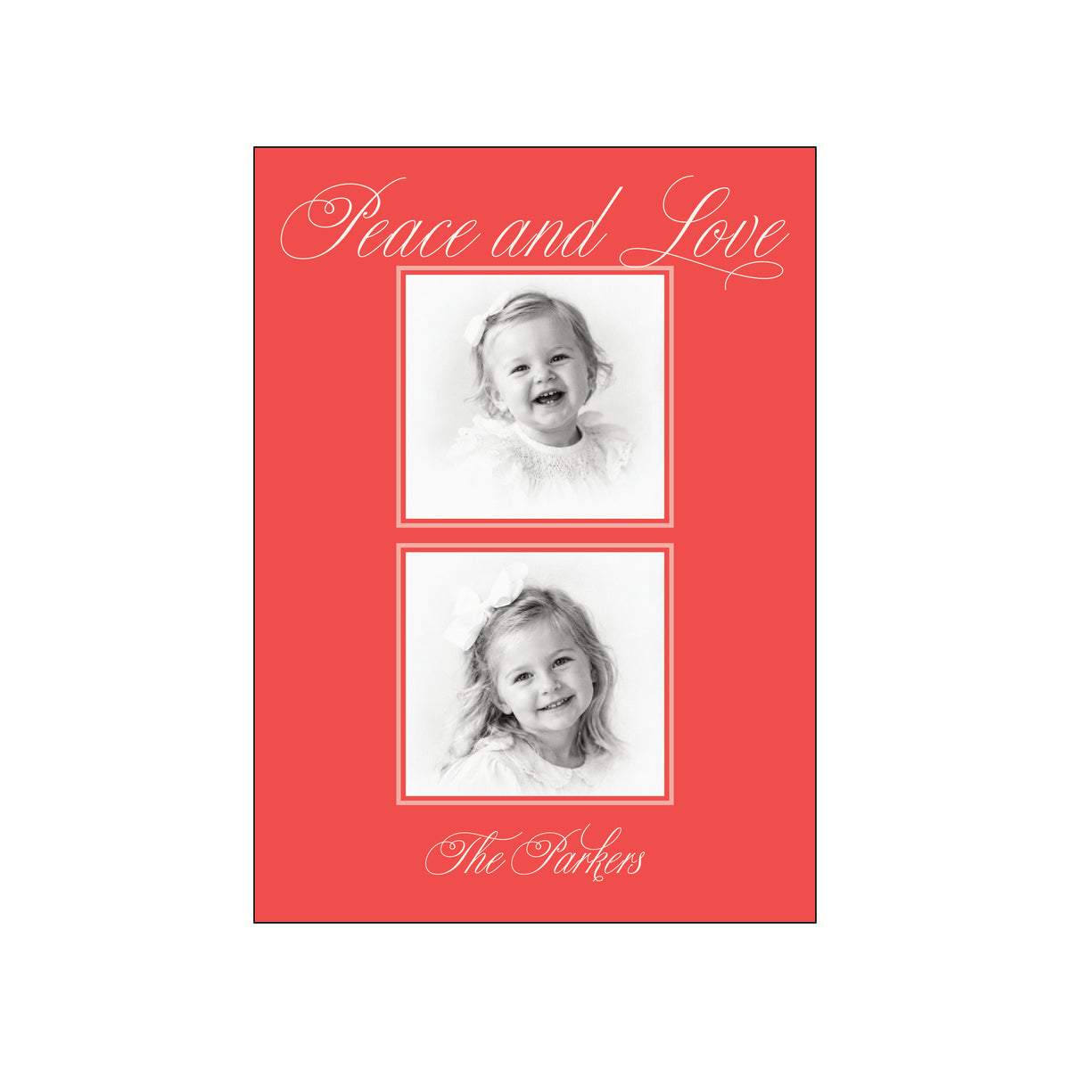 poppy bloom | holiday card | flat print | die-cut shape