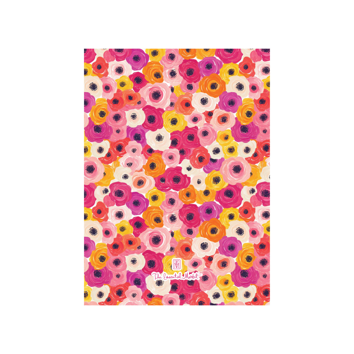 poppy bloom | holiday card | flat print | die-cut shape