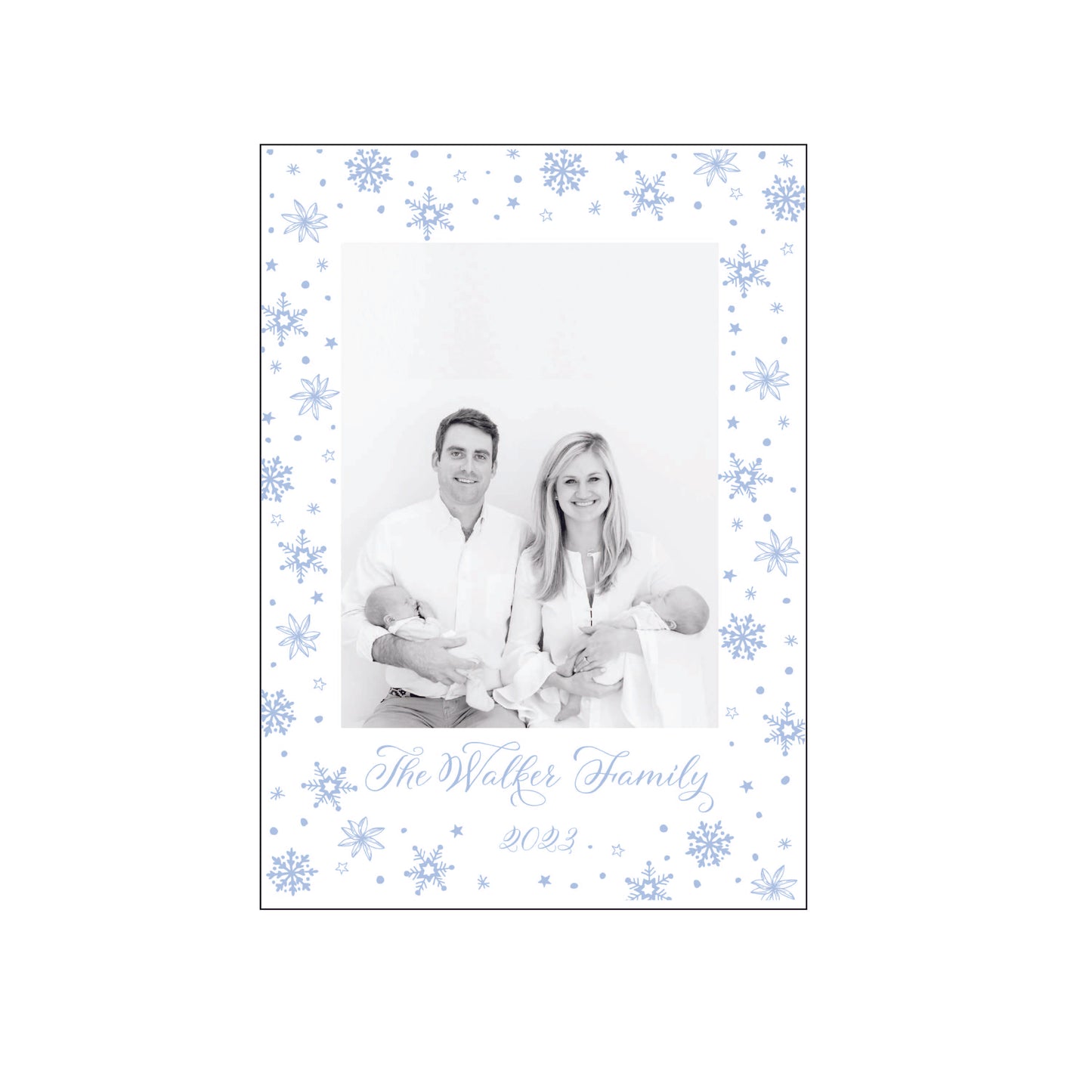 snowflake | holiday card | digital print