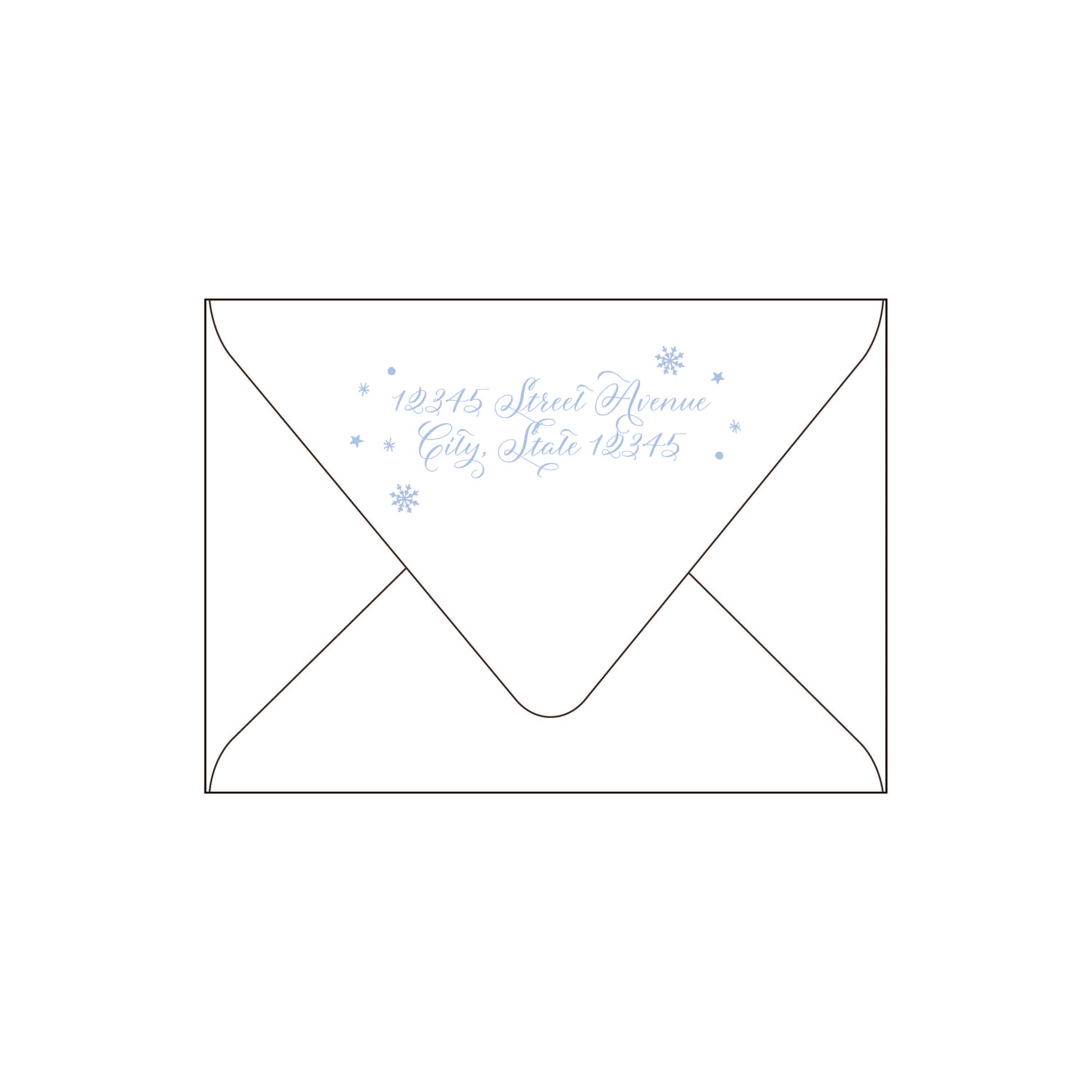 snowflake | holiday card | digital print