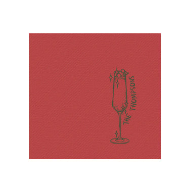sparkly champs | beverage napkins | 3ply or linen