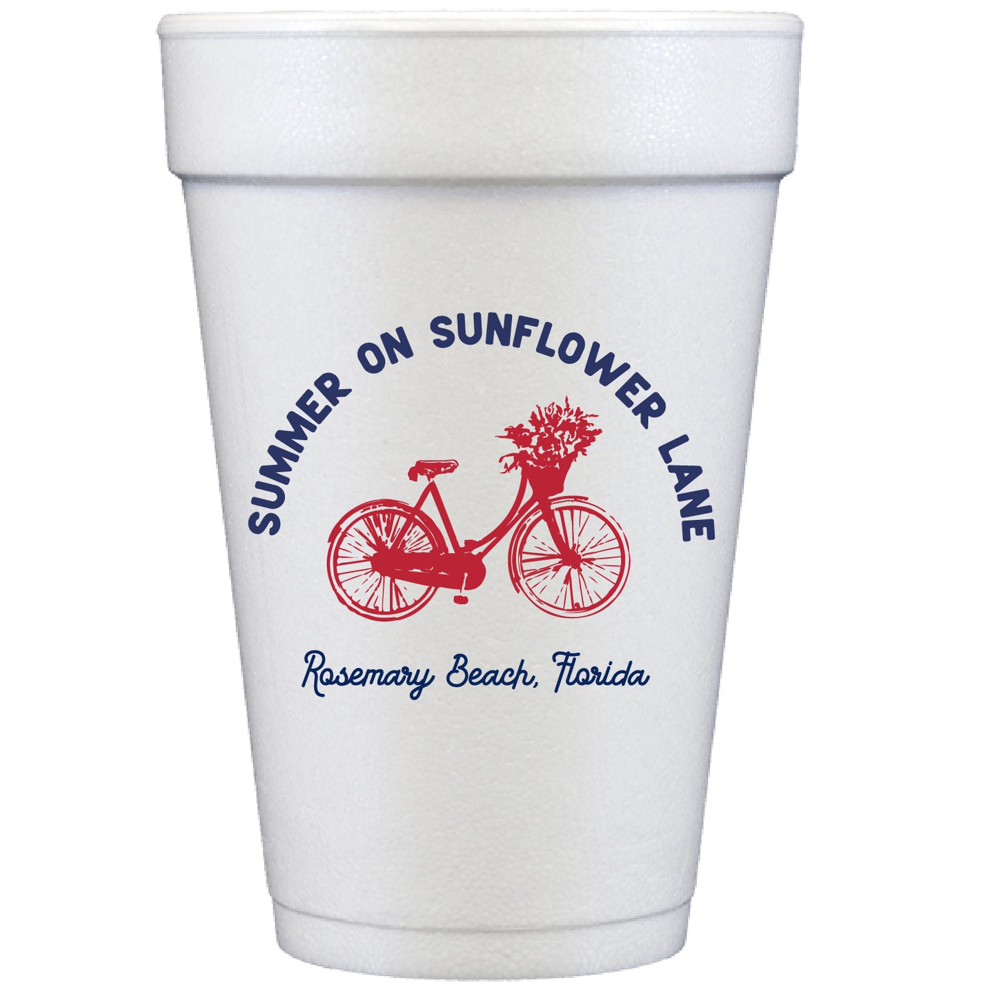 summer bike | styrofoam cups