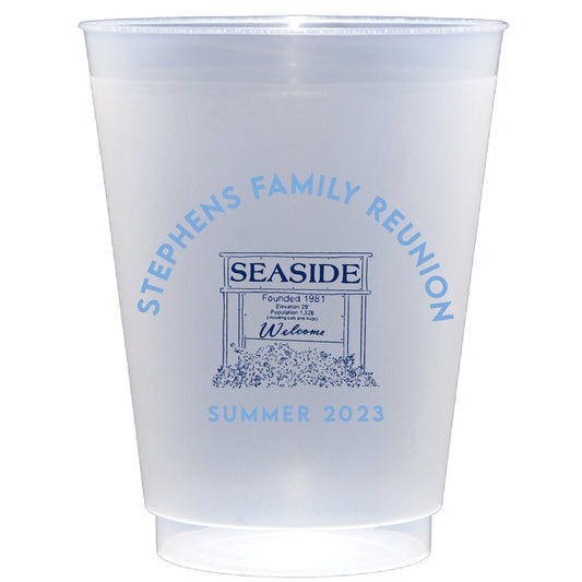 welcome to seaside | shatterproof frosted flex