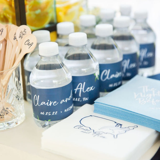 personalized water bottle labels 