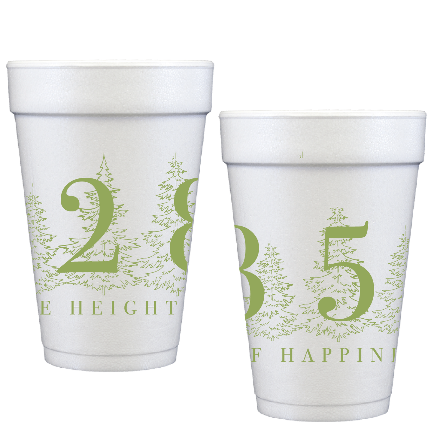 height of happiness | styrofoam cups