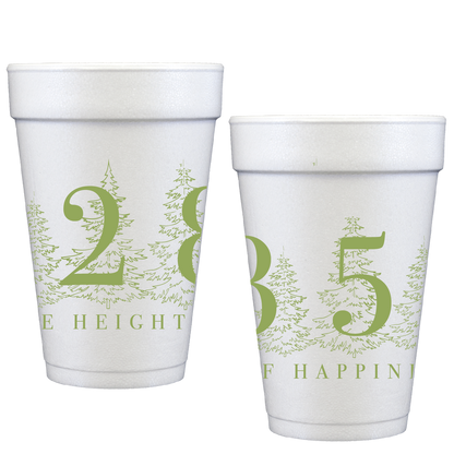 height of happiness | styrofoam cups