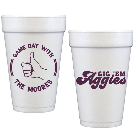 ATM Game Day  Personalized Styrofoam Cup
