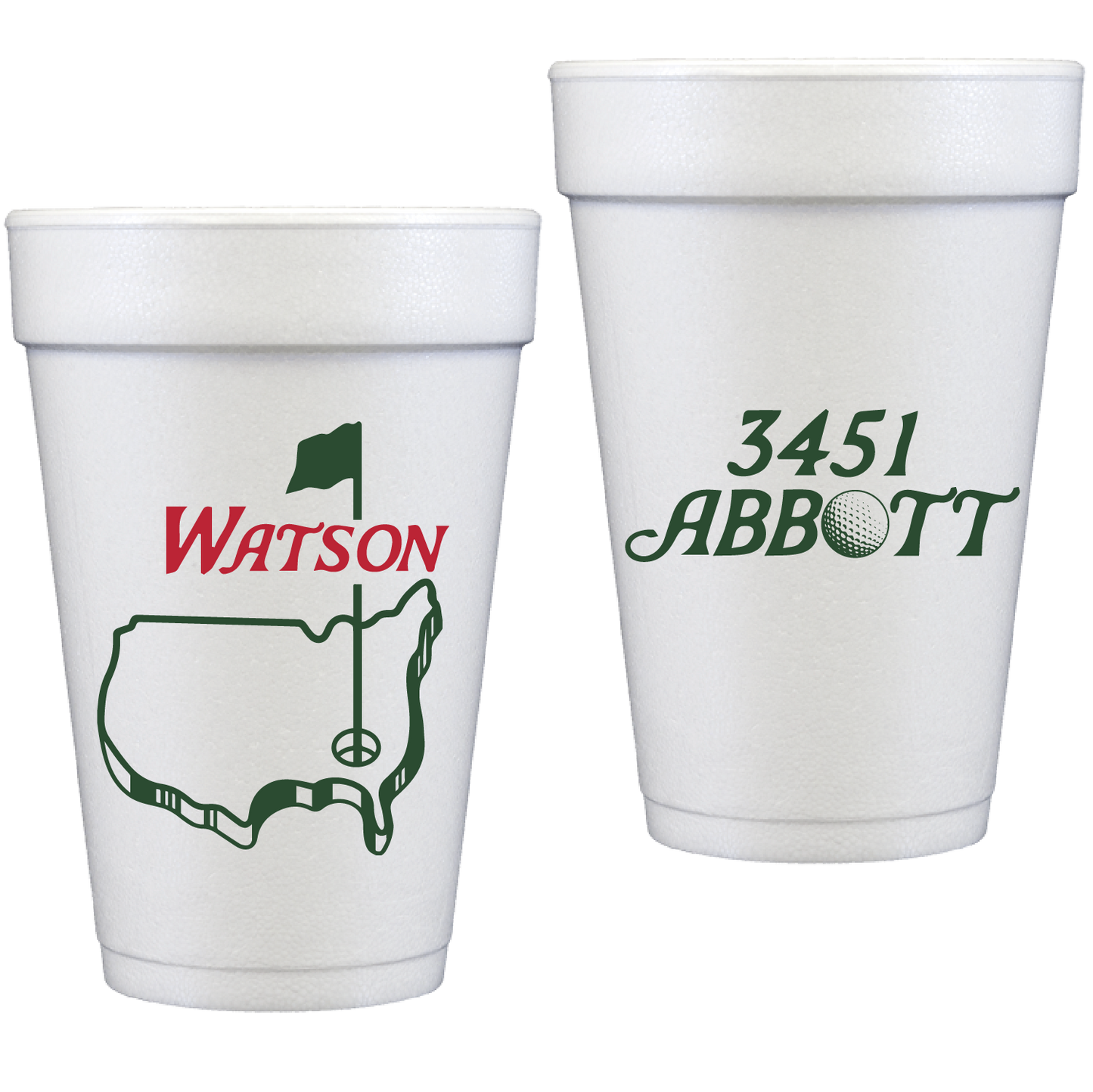 golf | styrofoam cups
