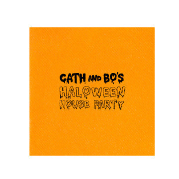 Halloween party beverage napkin