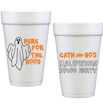 here for the boos | styrofoam cups