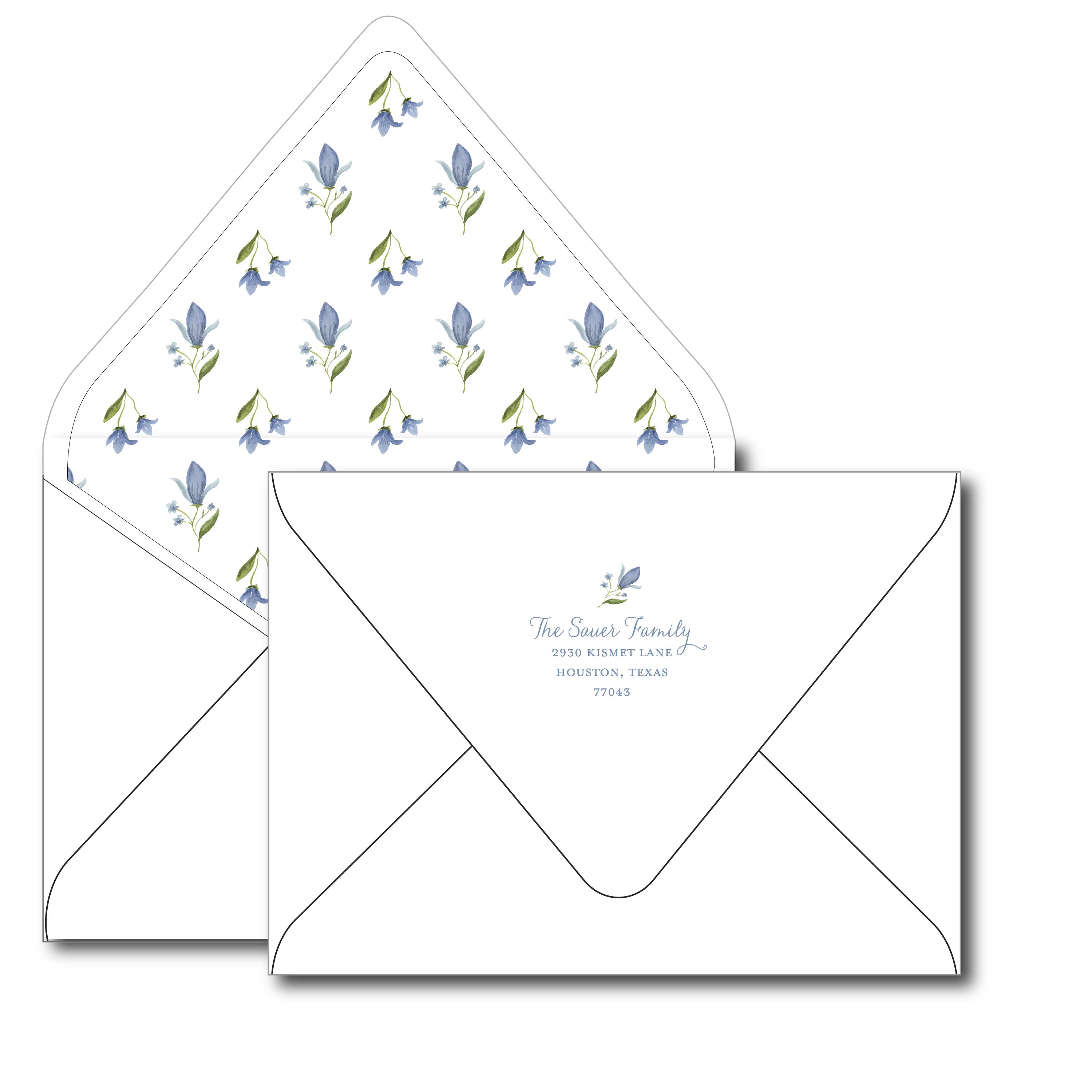 blue blessings | holiday card | be sweet ink