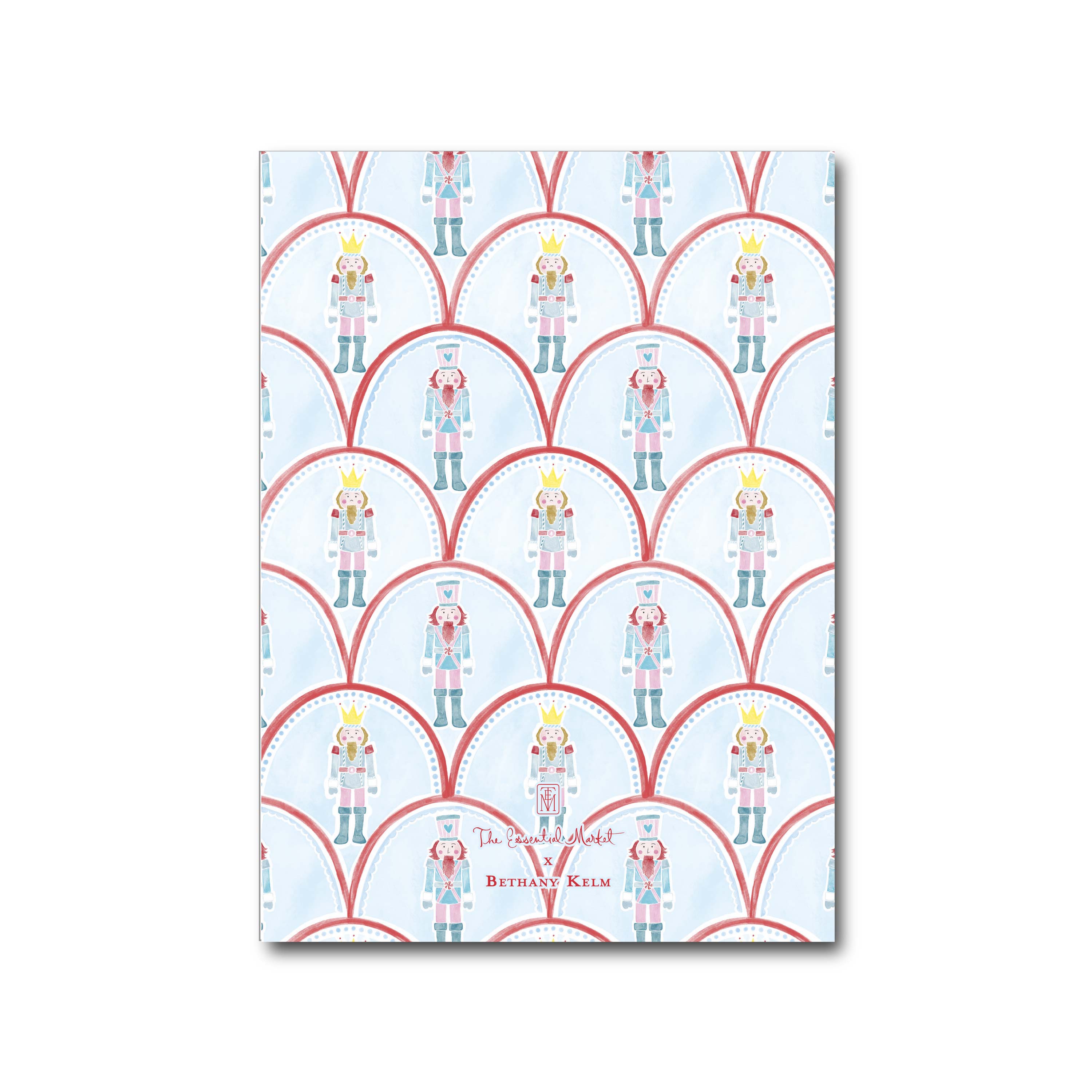 blue and red nutcrackers | holiday card | bethany kelm