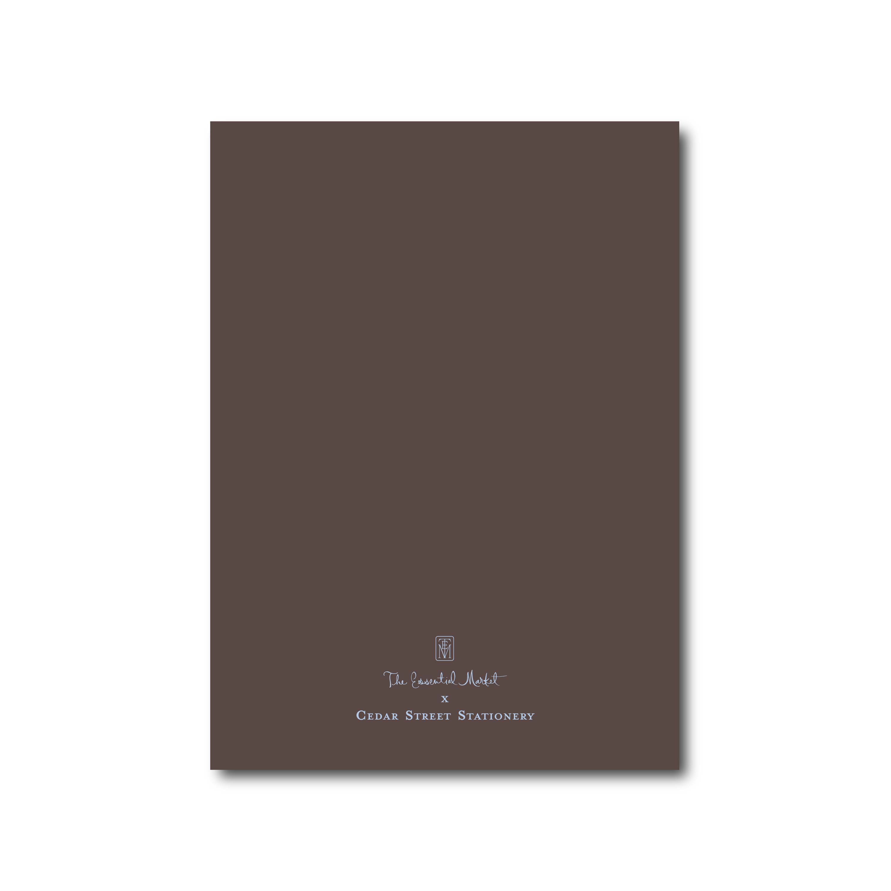 vintage vines chocolate | holiday card | cedar street stationery