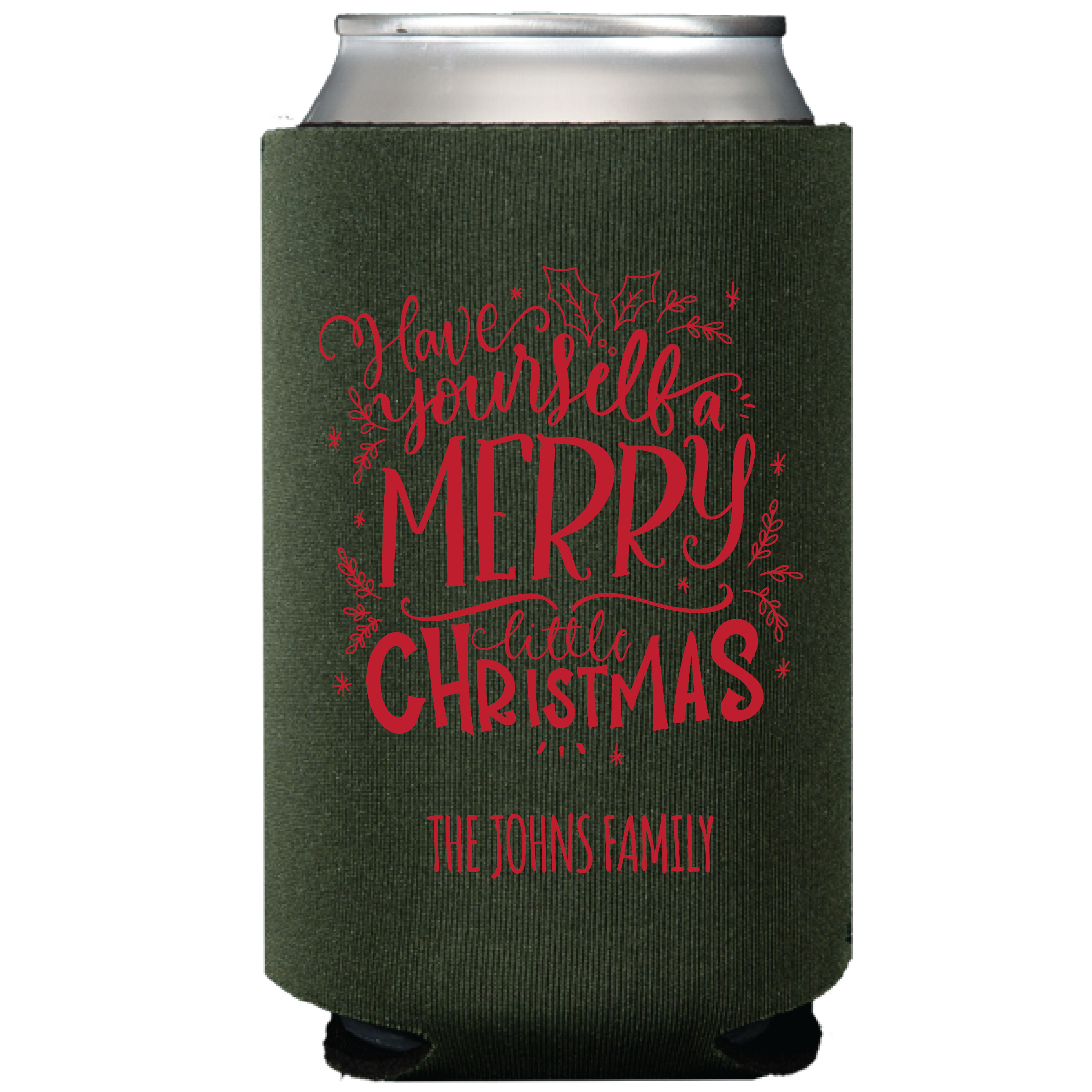 merry little christmas | can cooler