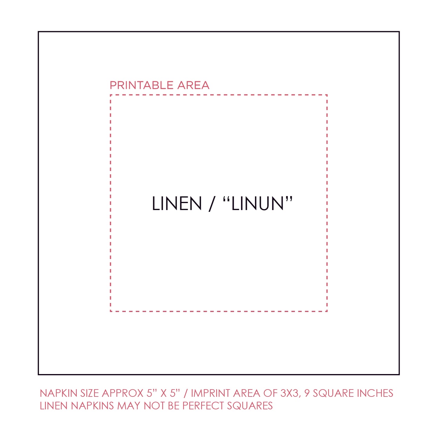 name circle | beverage napkins | 3ply or linen