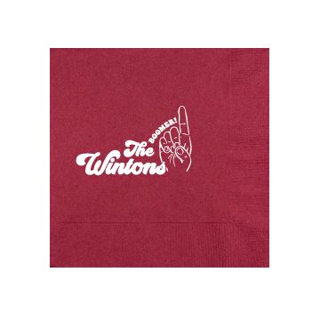 OU Boomer   Personalized Cocktail Napkins