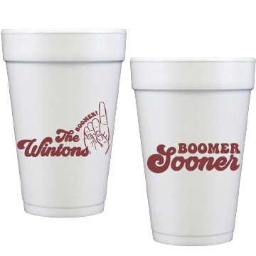 OU Boomer   Personalized Styrofoam Cup