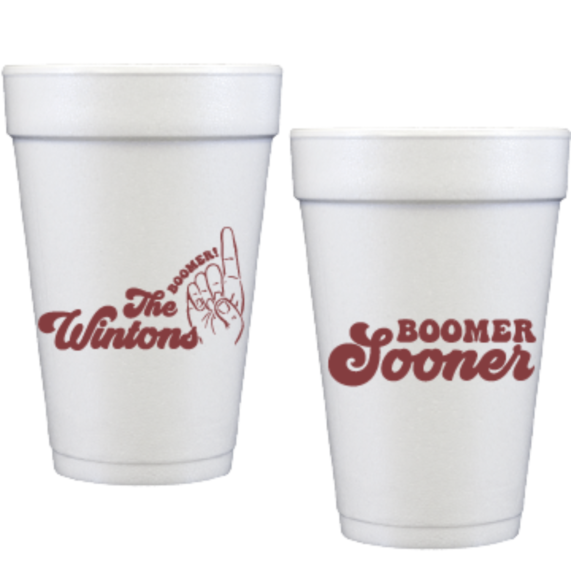 OU Boomer   Personalized Styrofoam Cup