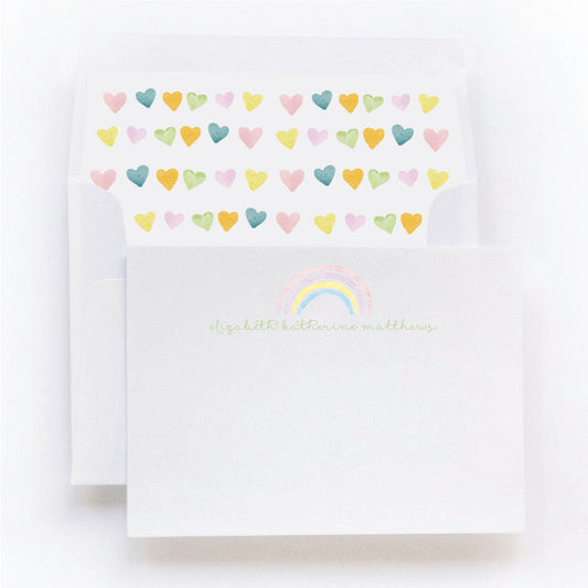 rainbow hearts | stationery gift set