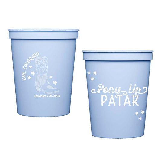pony up | stadium cups