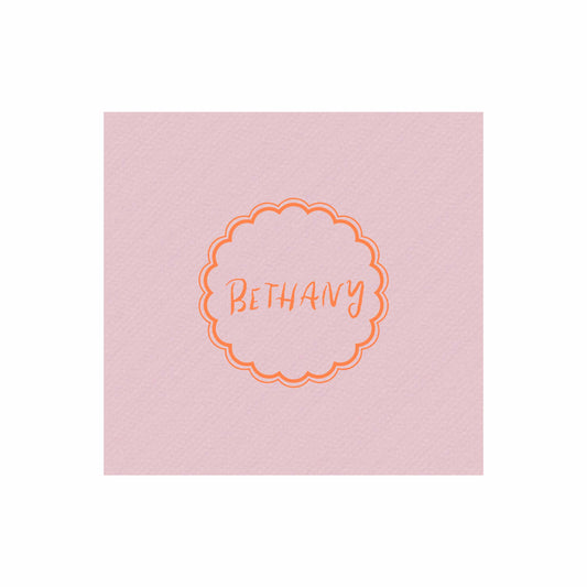 hand lettering 03 personalized cocktail napkins