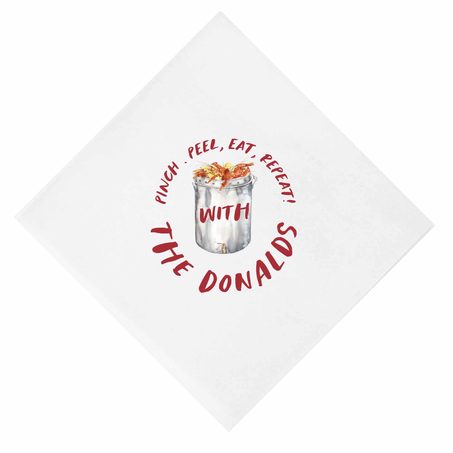 crawfish boil Personalized Cocktail Napkins