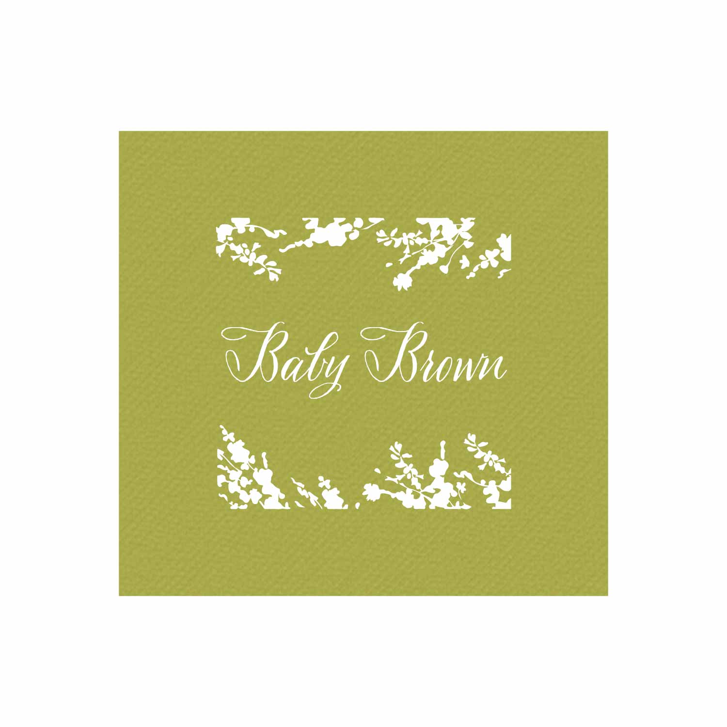 pink and blue bonnets personalized cocktail napkins