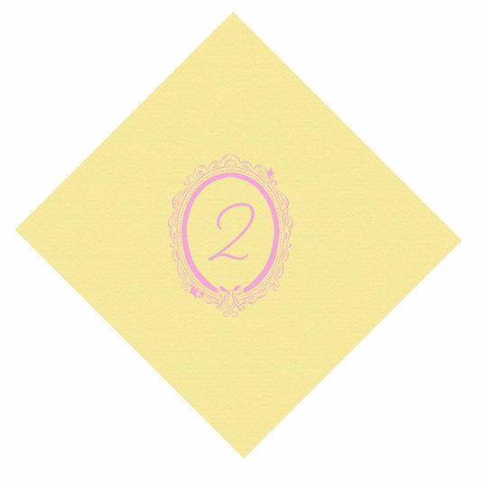princess personalized cocktail napkins