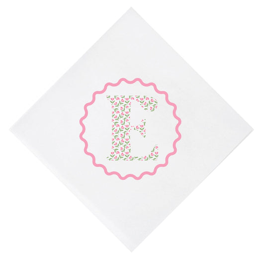 tulip personalized cocktail napkins