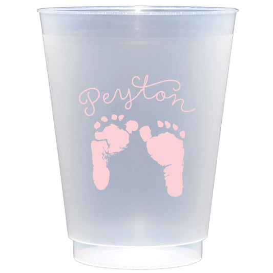 Baby feet Baby Shower Personalized Flex Cup