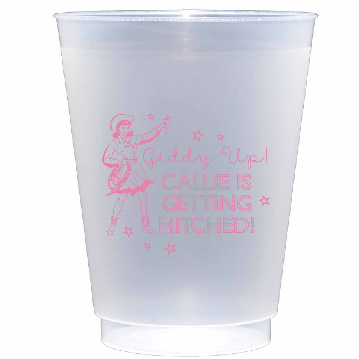 disco cowgirl Personalized Flex Cup
