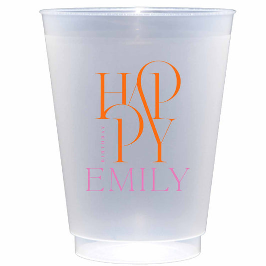 happy personalized flex cup