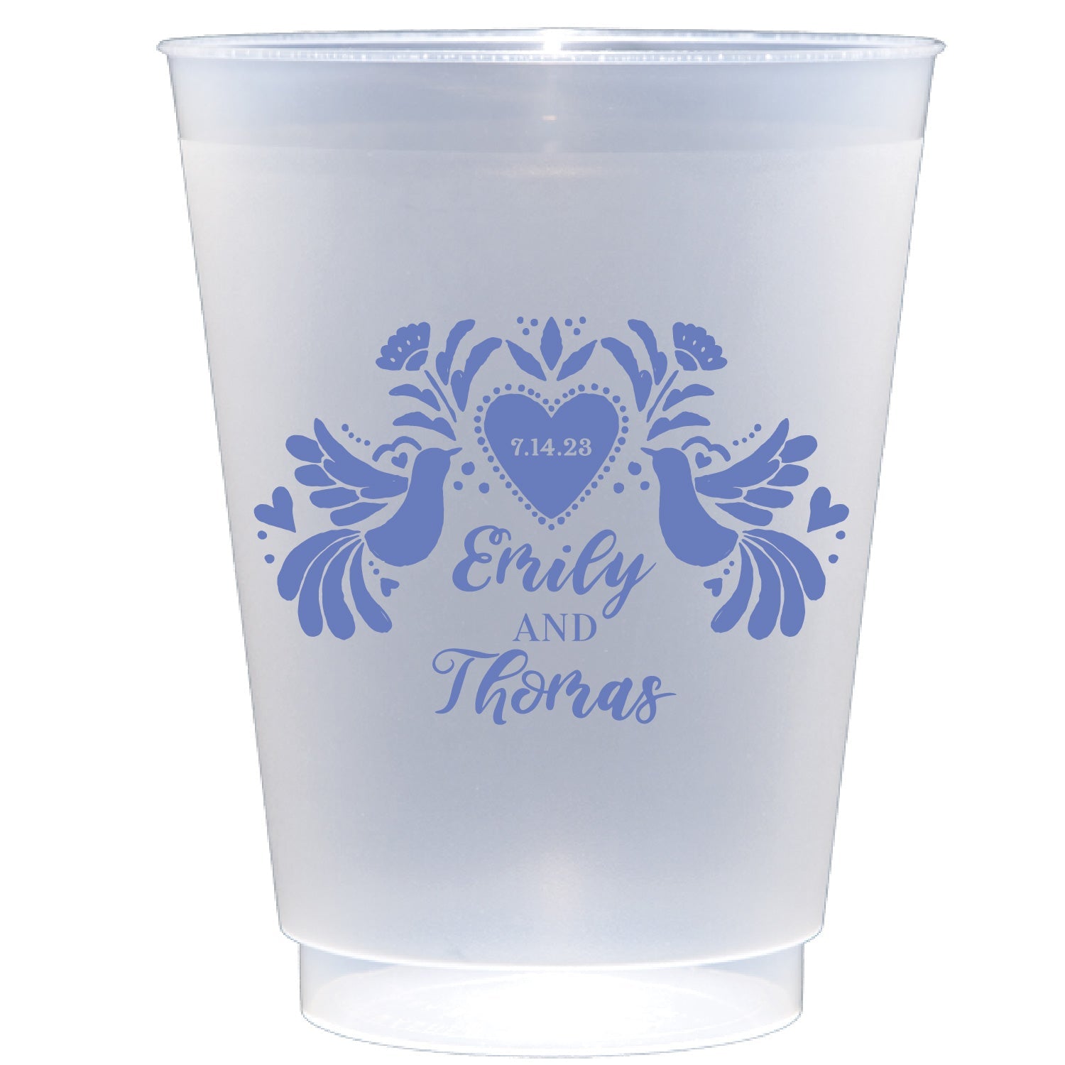 Personalized mexican mosaic shatterproof cups