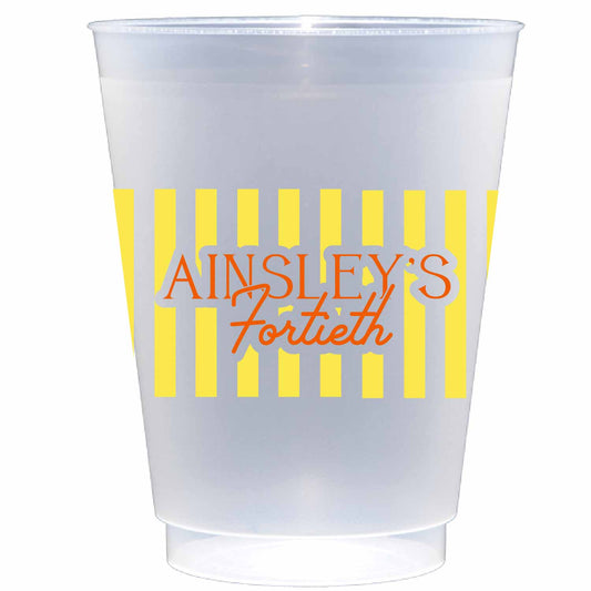 palm trees personalized flex cup
