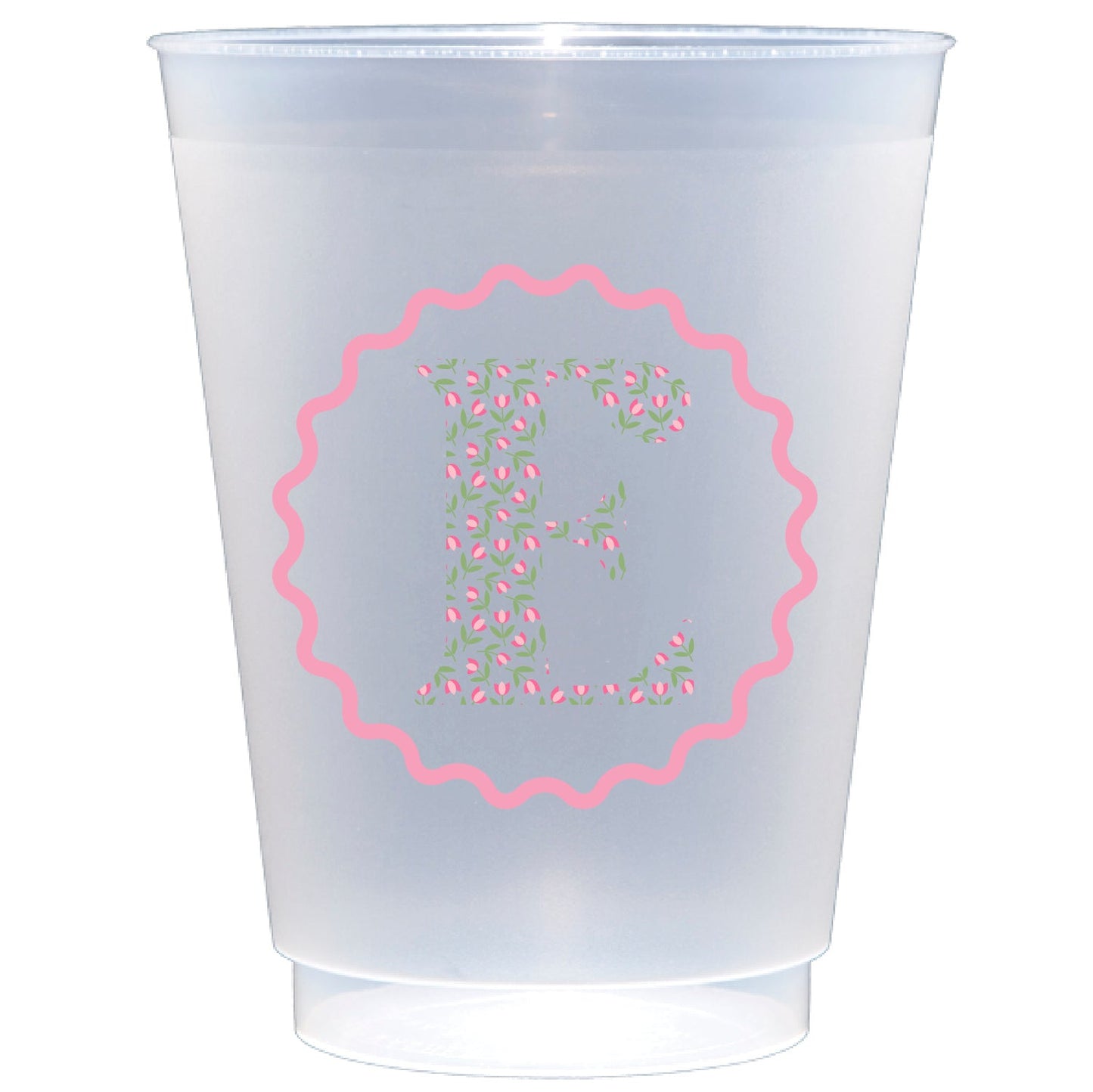 tulip initial personalized flex cup