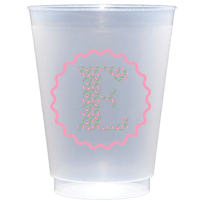tulip initial personalized flex cup