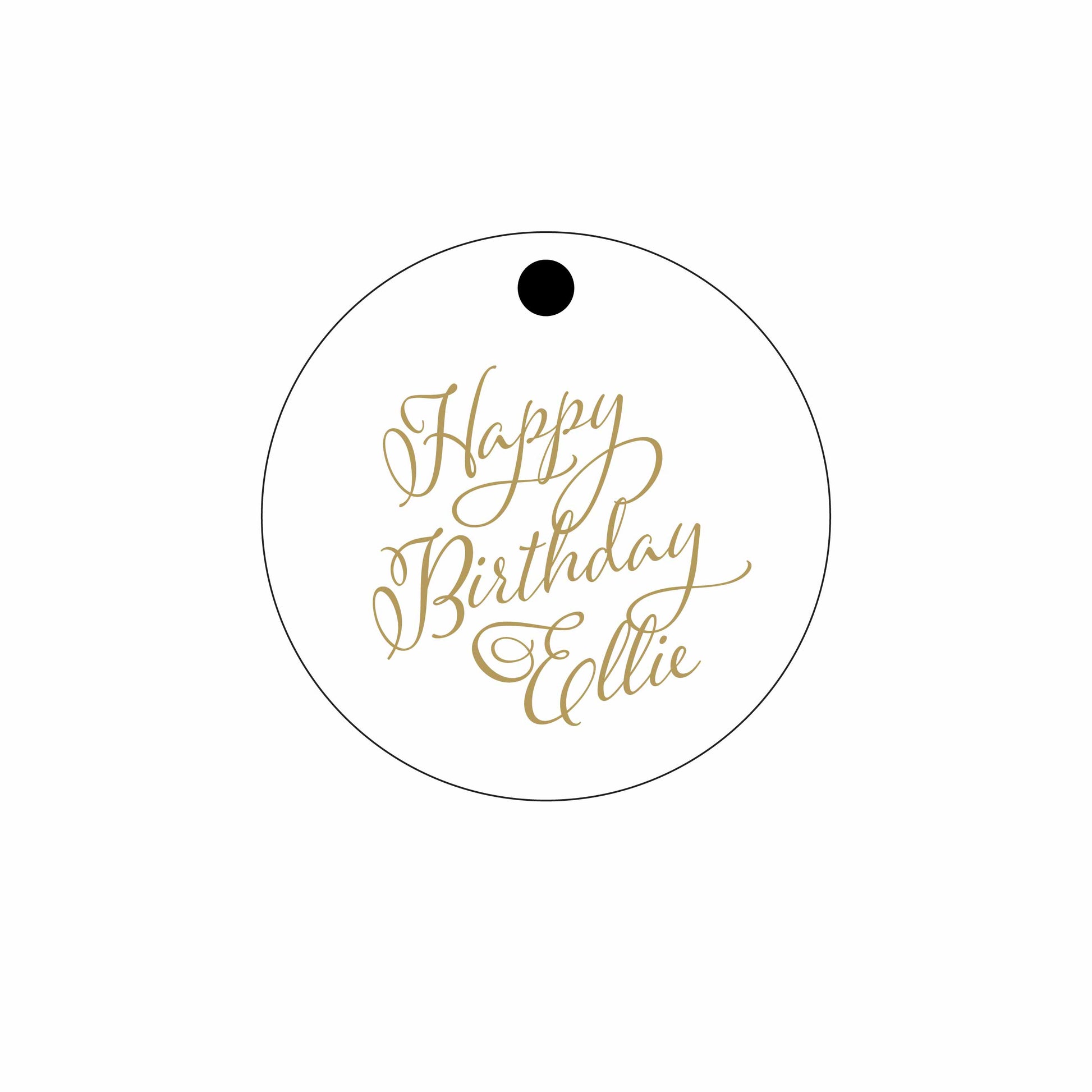 calligraphy Personalized Gift Tags