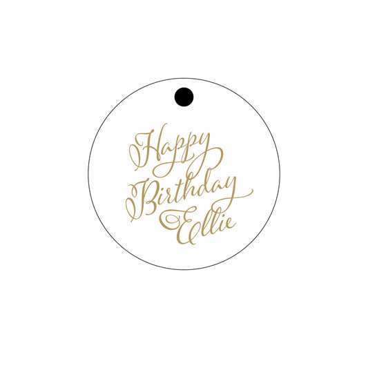 calligraphy Personalized Gift Tags