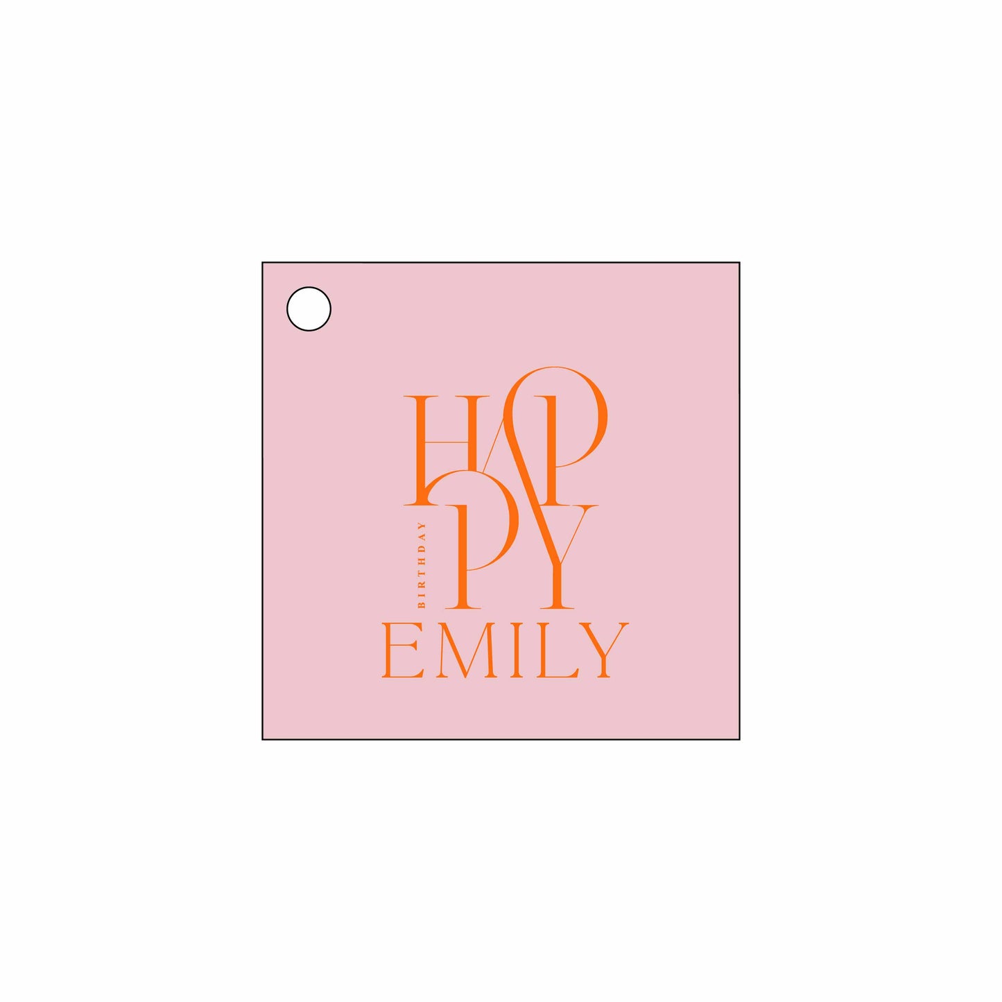 happy (classic)  Personalized Gift Tags