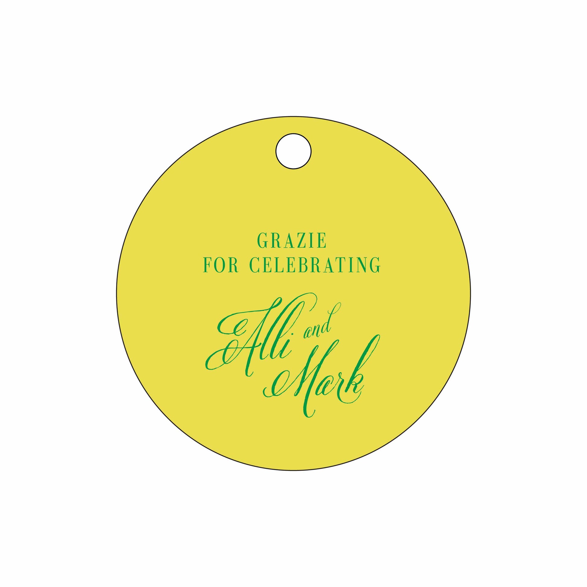 lemons personalized gift tags
