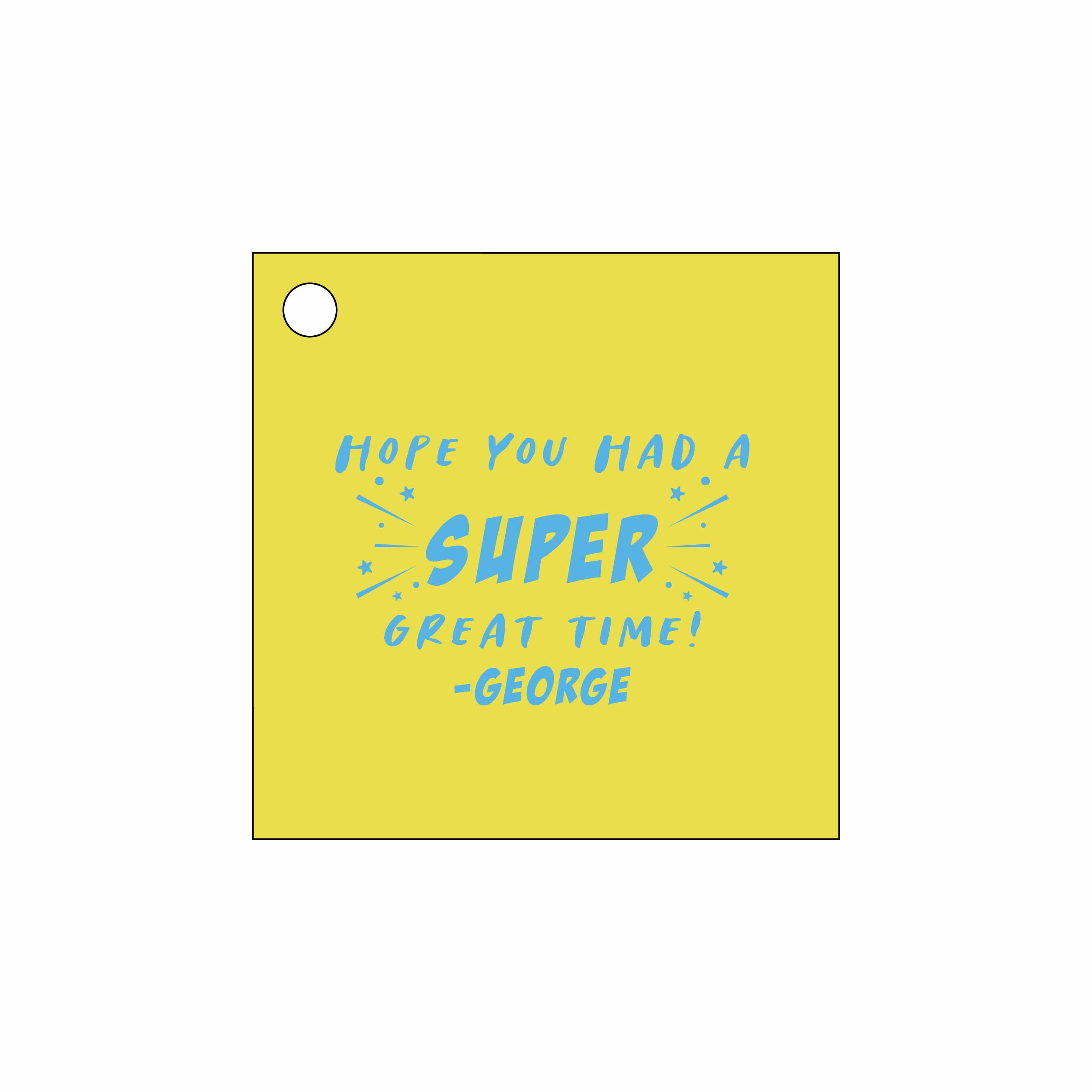 superhero  Personalized Gift Tags
