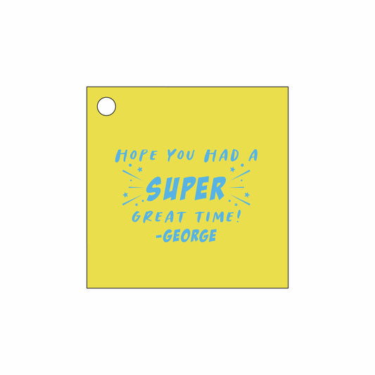 superhero  Personalized Gift Tags