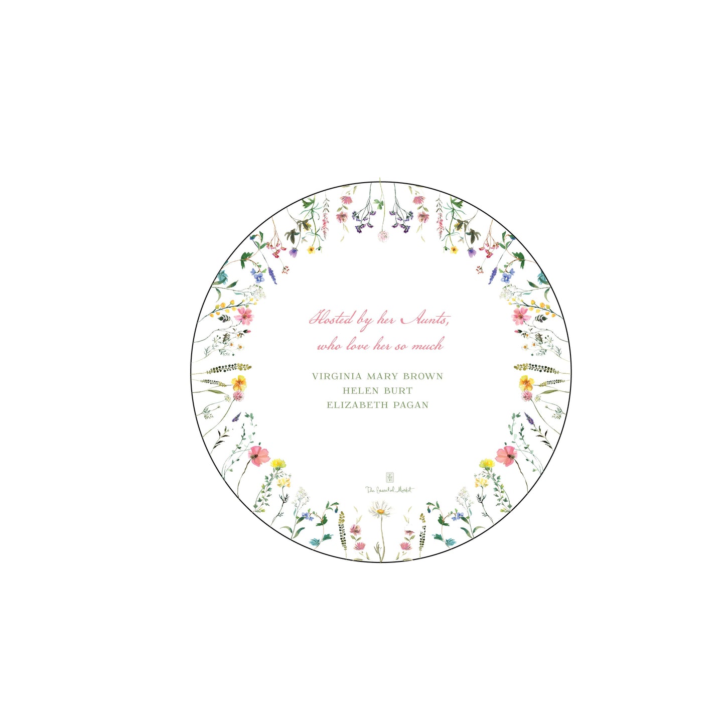 round floral | invitation