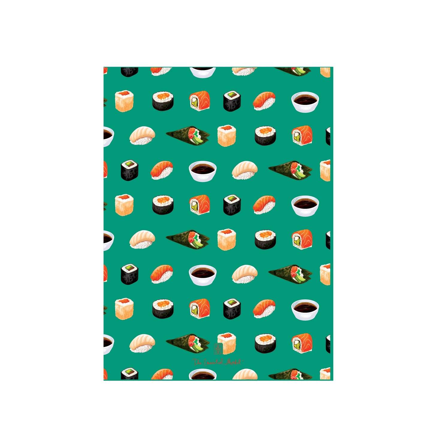 sushi, sake, hibachi green | invitation