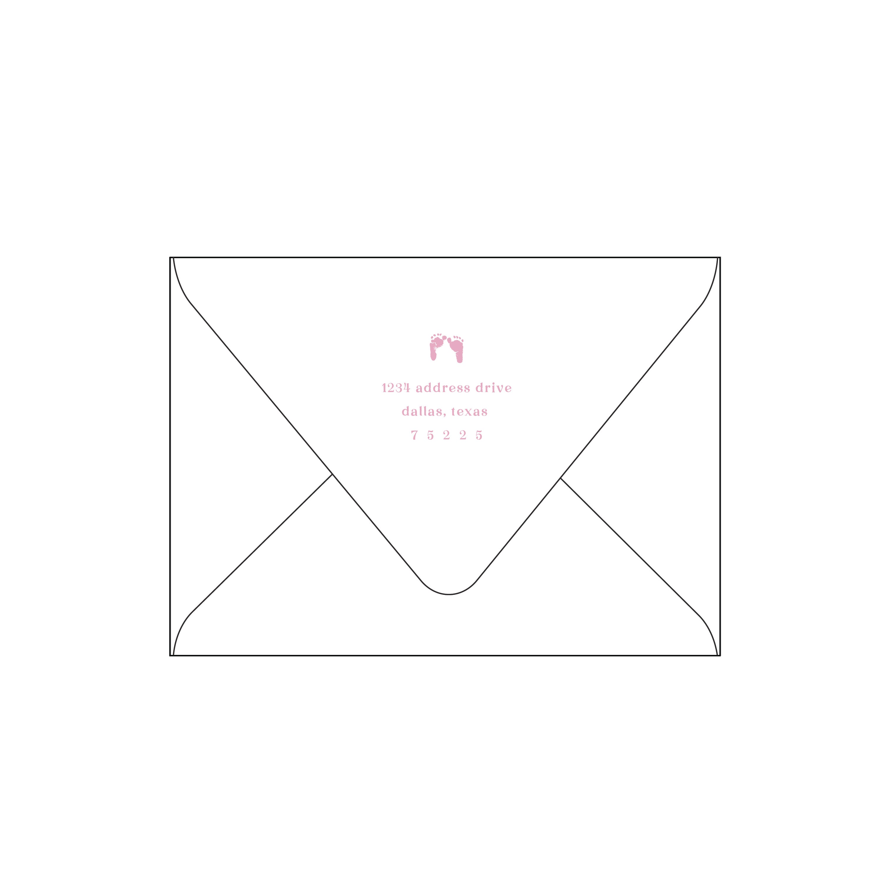 baby feet party invitation | invitation