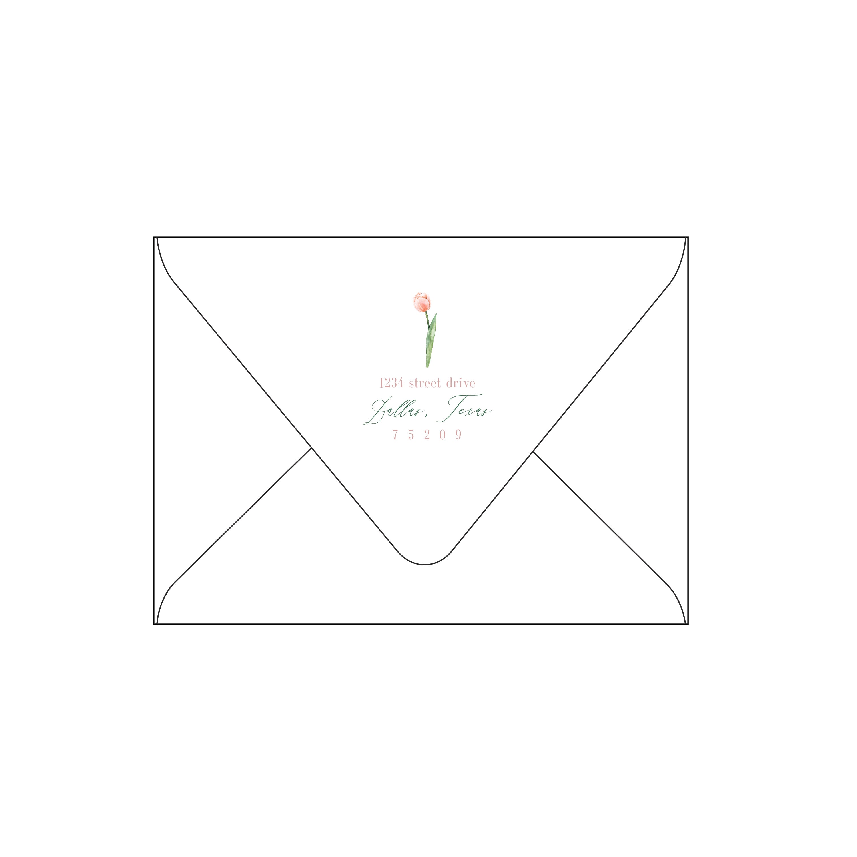 sage and tulip | invitation