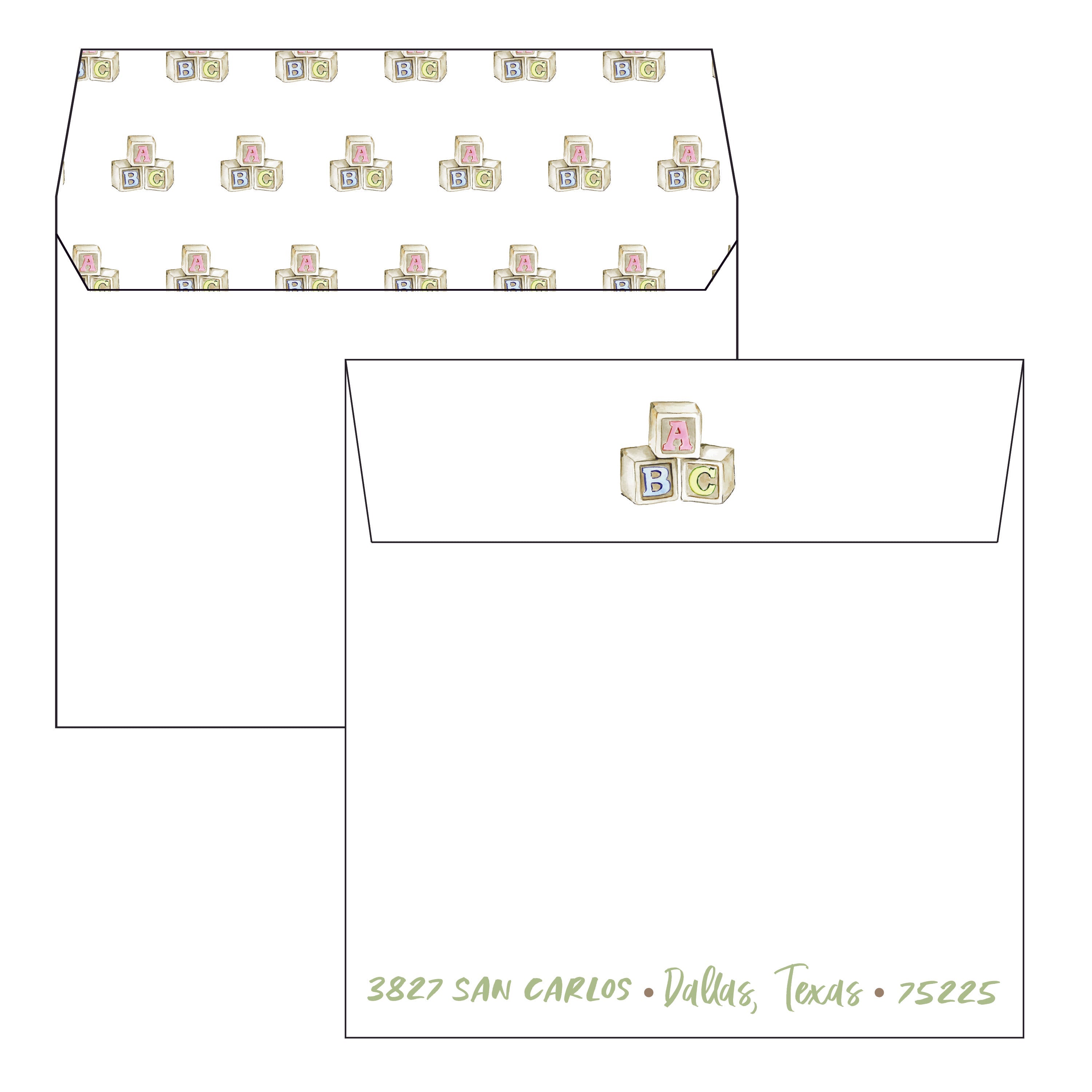 abc baby shower | invitation