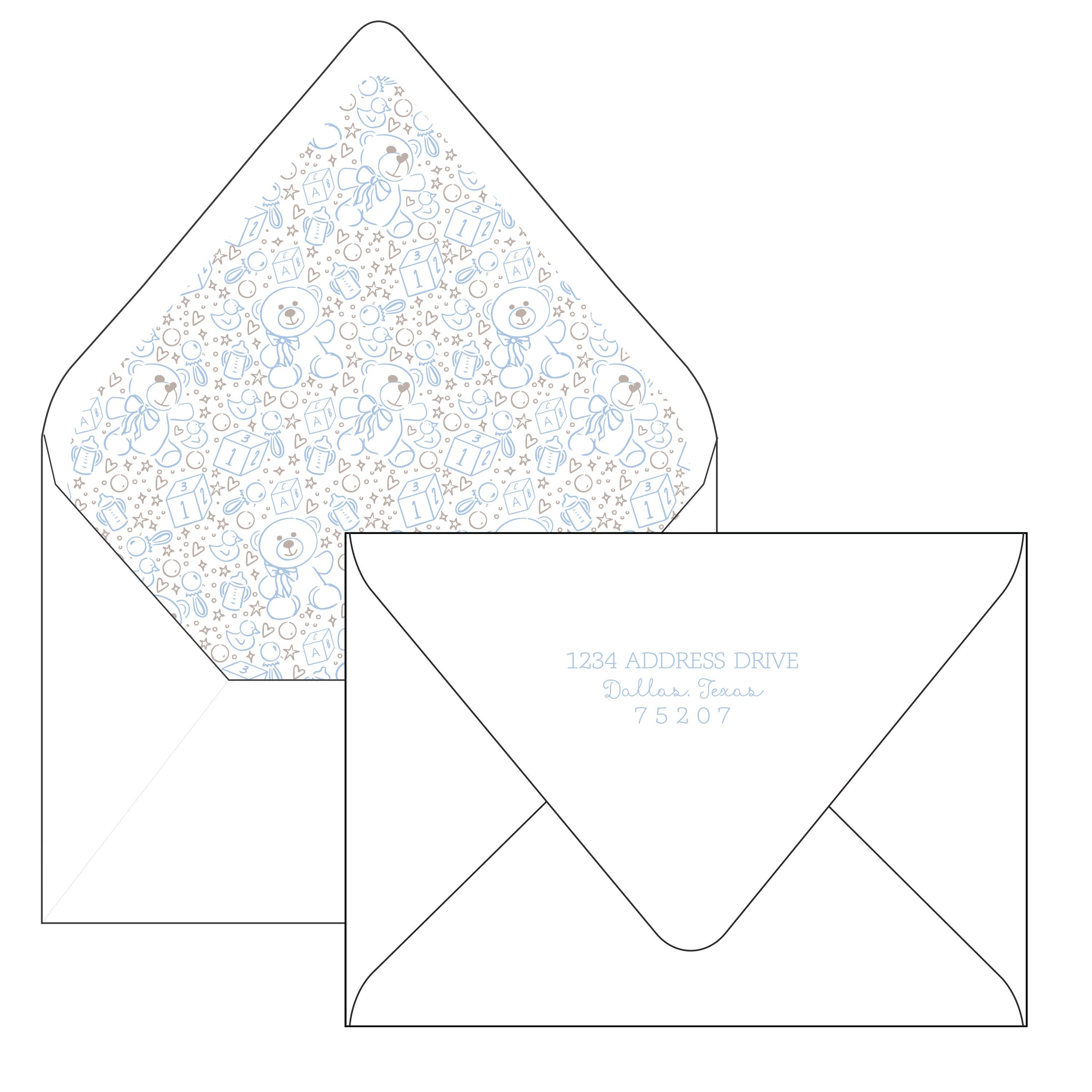 baby bear | invitation | specialty printing